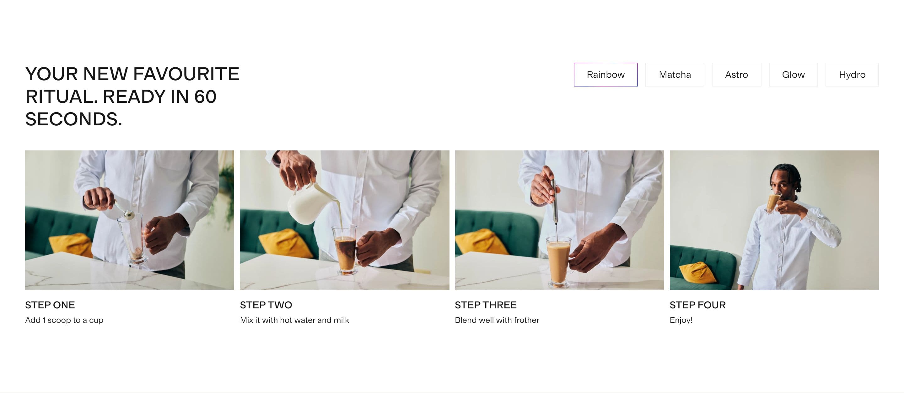 Ingredients / How-to-Use section from Spacegoods, a supplements & wellness Shopify store — desktop screenshot
